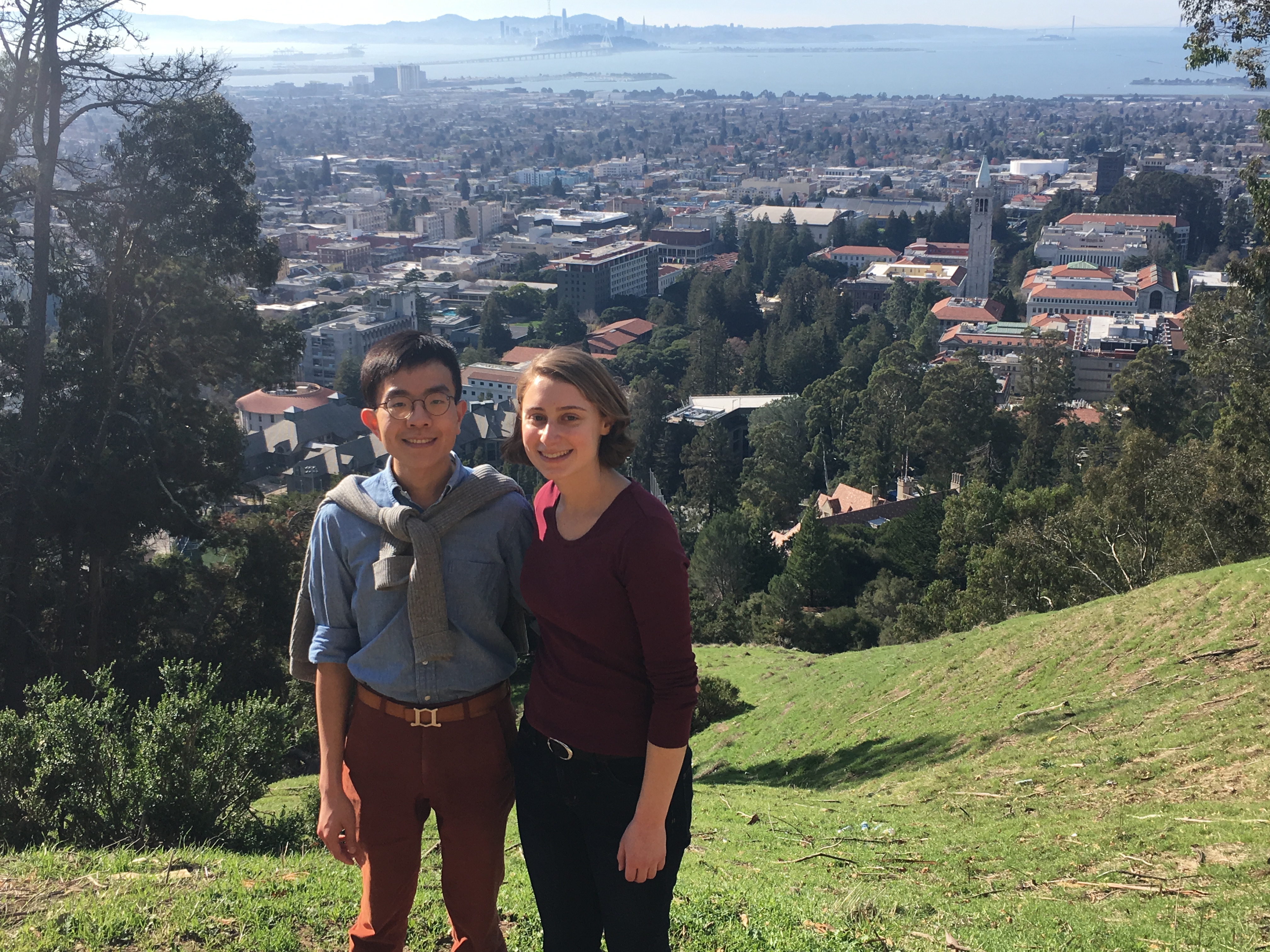 View of UC Berkeley’s campus from the Big C